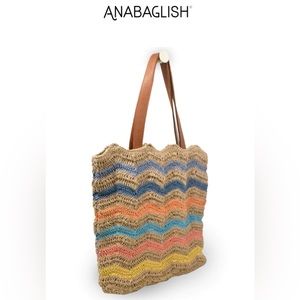 NWT Anabaglish “Taylor” Jute Tote from Sundance